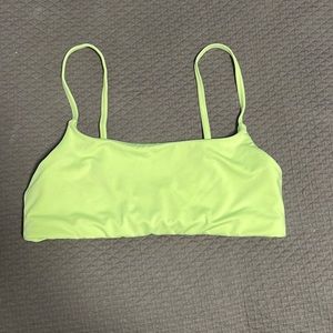 Athleta bright green swim suit top